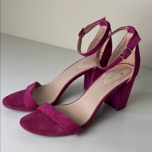 Bandolino Women's Ankle Strap Block Heel Sandals - Pink